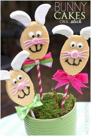 easter bunny cake pops. Bunny Cakes on a Stick