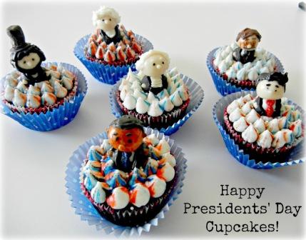 presidents day cupcakes