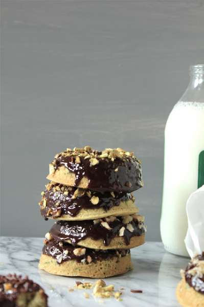 Chocolate Orange Zucchini Donuts