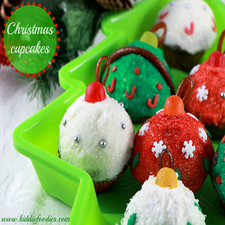 Christmas Balls mini cupcakes