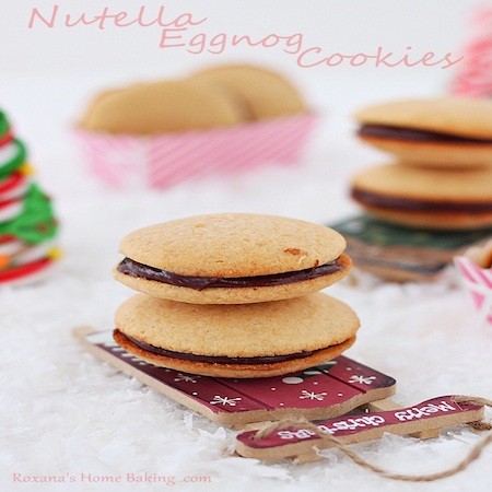 Nutella Eggnog Cookies