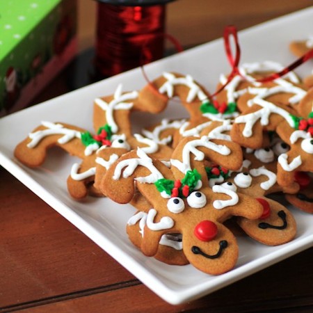 Reindeer Gingerbread Cookies