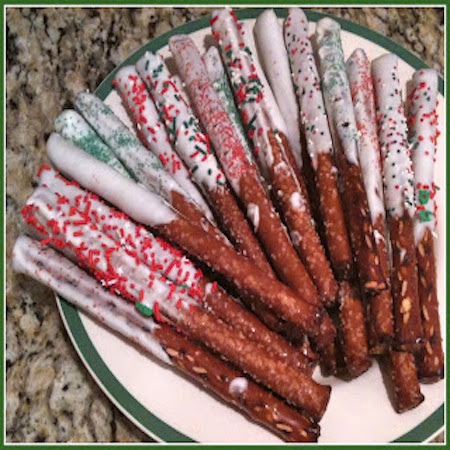 dipped pretzels