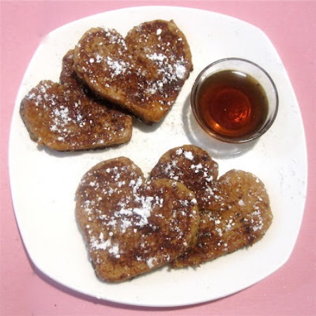 french toast heart