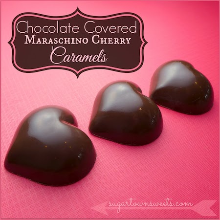 Chocolate Covered Maraschino Cherry Caramels Valentine Hearts