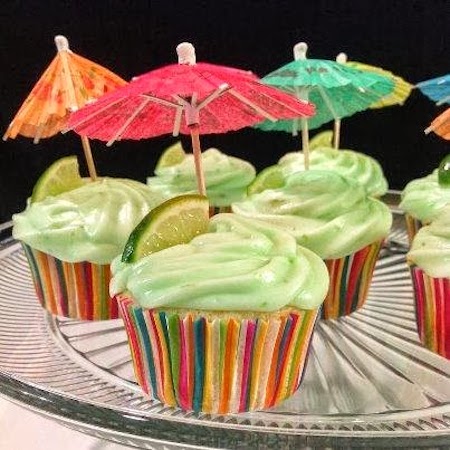 Margarita cupcake w:keylime frosting