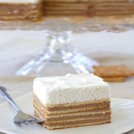 No Bake Butter Biscuit Cake