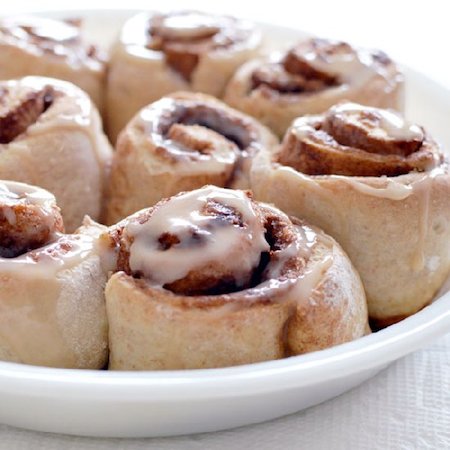 low fat whole wheat cinnamon buns