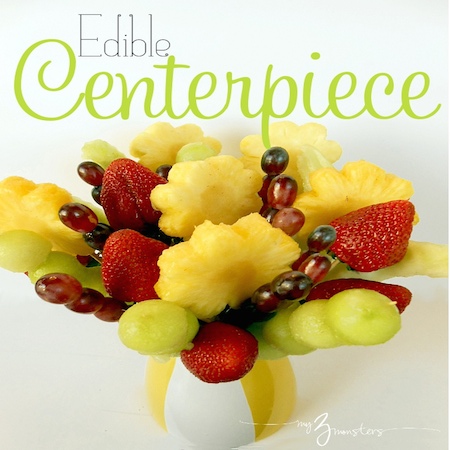 edible fruit centerpiece titled