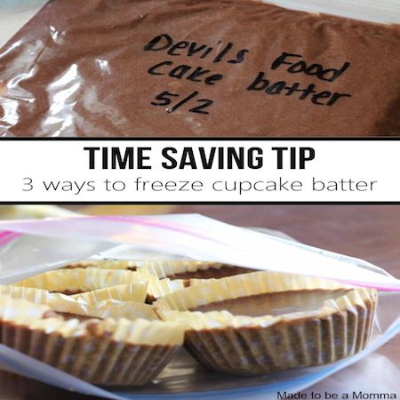 3 ways to freeze cupcake batter