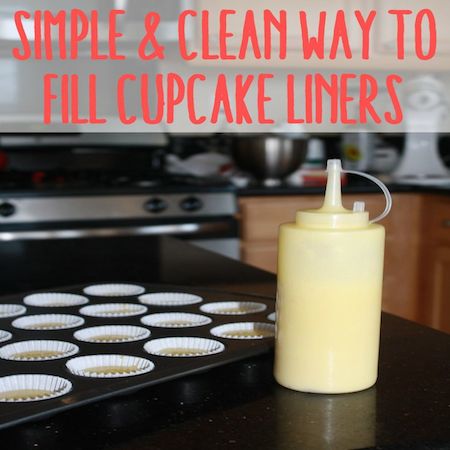 simple way to fill cupcake liners