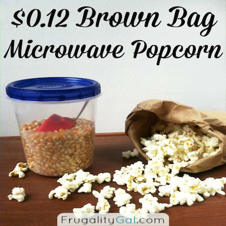 brown bag microwave popcorn