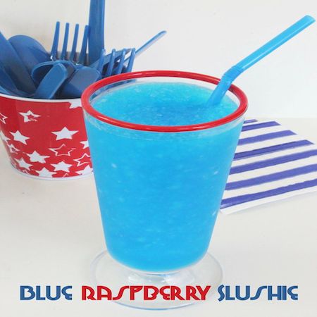 blue raspberry slushie