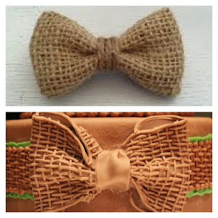 Burlap Bowtie Frosting