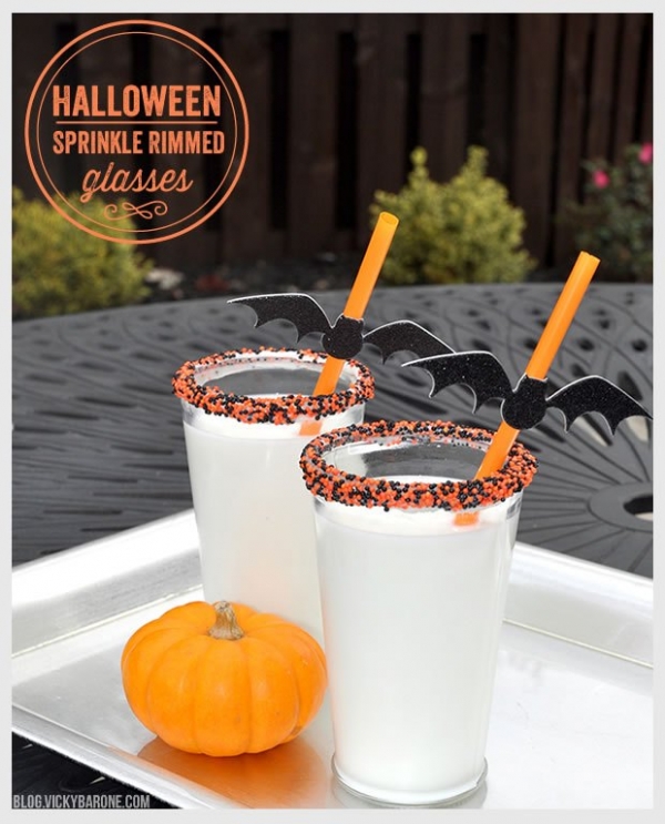 Halloween Sprinkle Rimmed Glasses - Vicky Barone