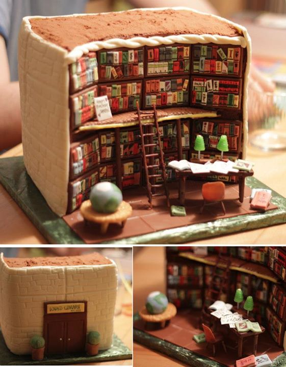 library-cake