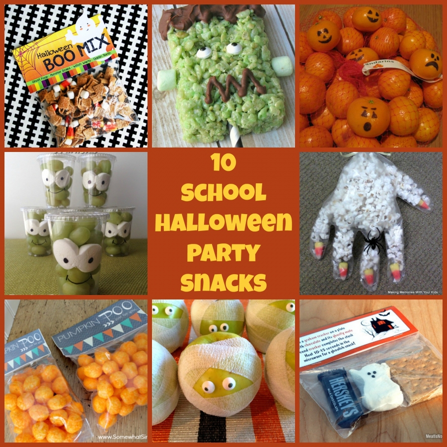 10 school halloween party snacks