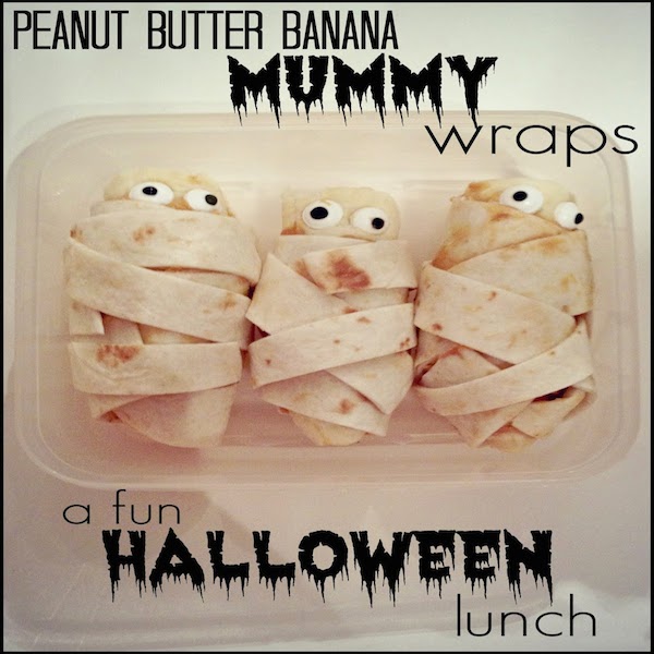 Peanut Butter Banana Mummy Wraps