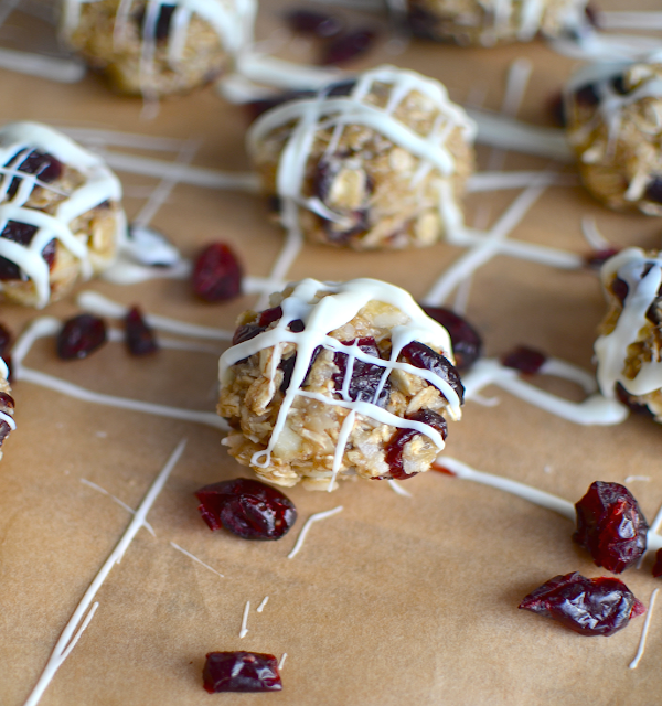 No Bake Cranberry Granola Balls