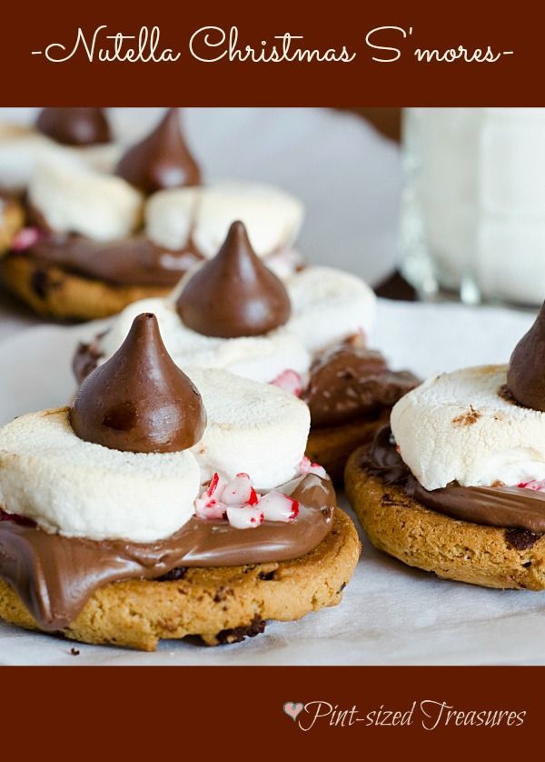 Nutella Christmas Smores