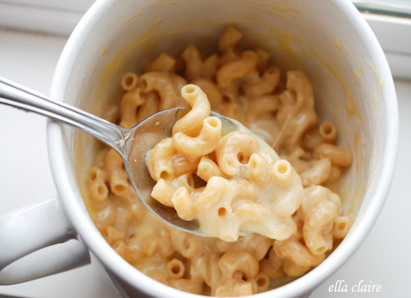 Single Serve Microwave Mac -n-Cheese