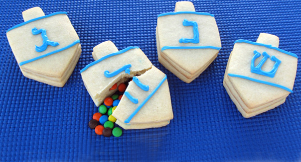 Dreidel Surprise Cookies