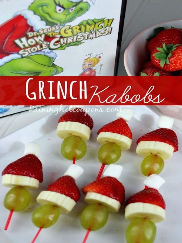 Grinch Kabobs