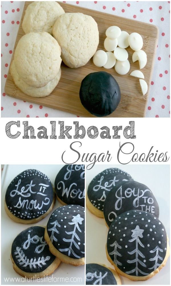 chalkboard sugar cookies