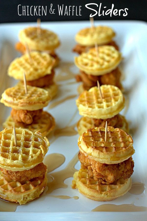 chicken and waffle sliders