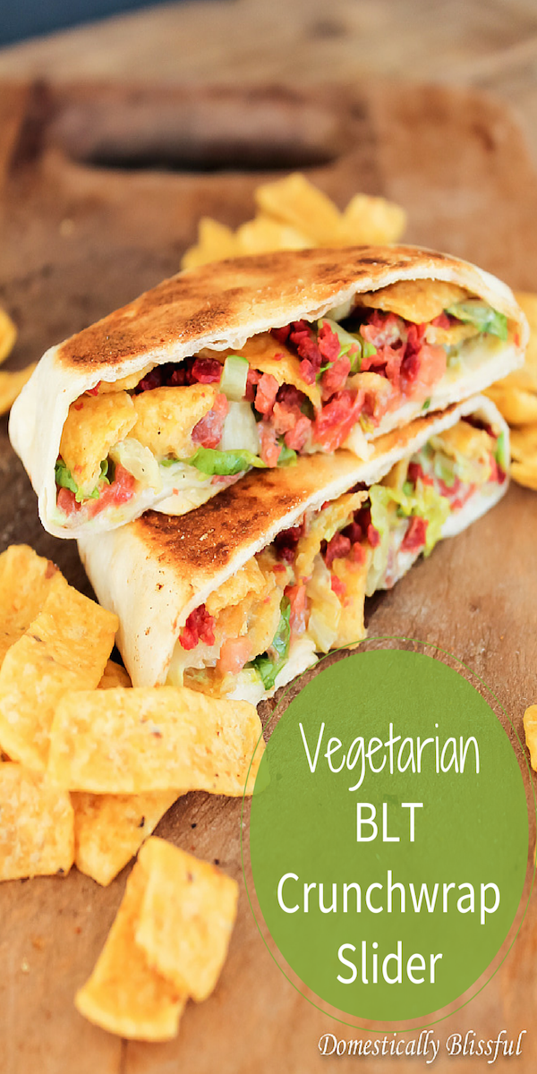 Vegetarian-BLT-Crunchwrap-Slider