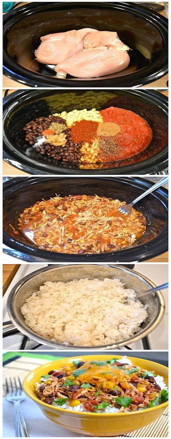 crockpot chicken taco bowl