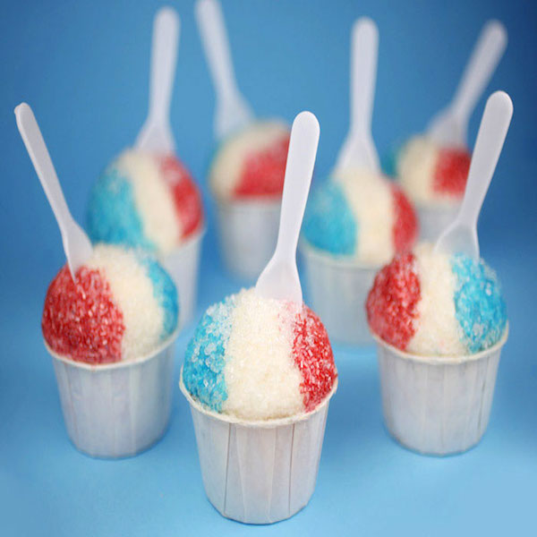 snowcone cupcakes