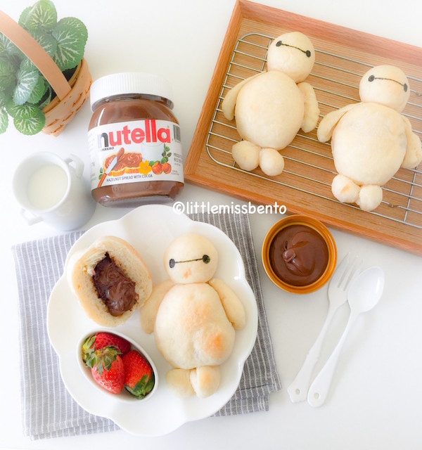 Baymax Nutella Milk Bread