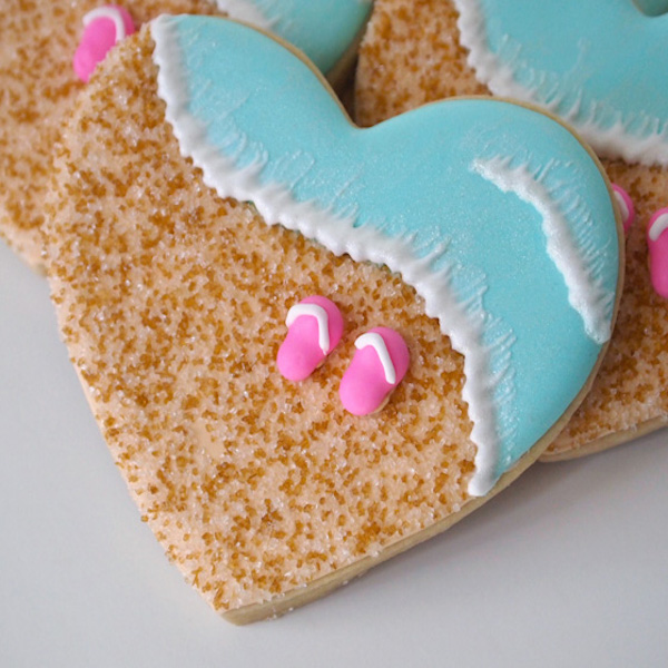 Ocean Wave Beach Cookie