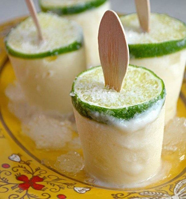 creamy margarita popsicles