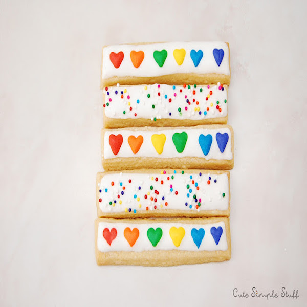 heart sprinkle cookie sticks