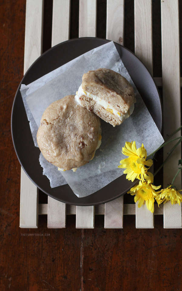 bacon biscuit and sweet corn ice cream