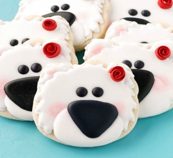 polar bear cookies