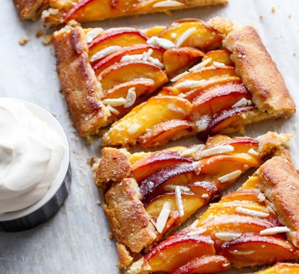 almond peach gallete