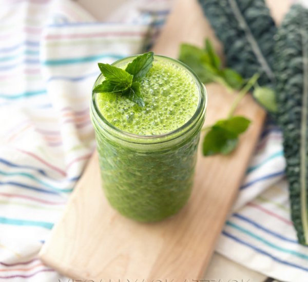 green mojito smoothie