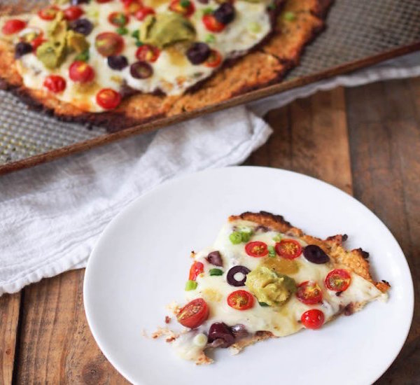 mexican cauliflower crust pizza