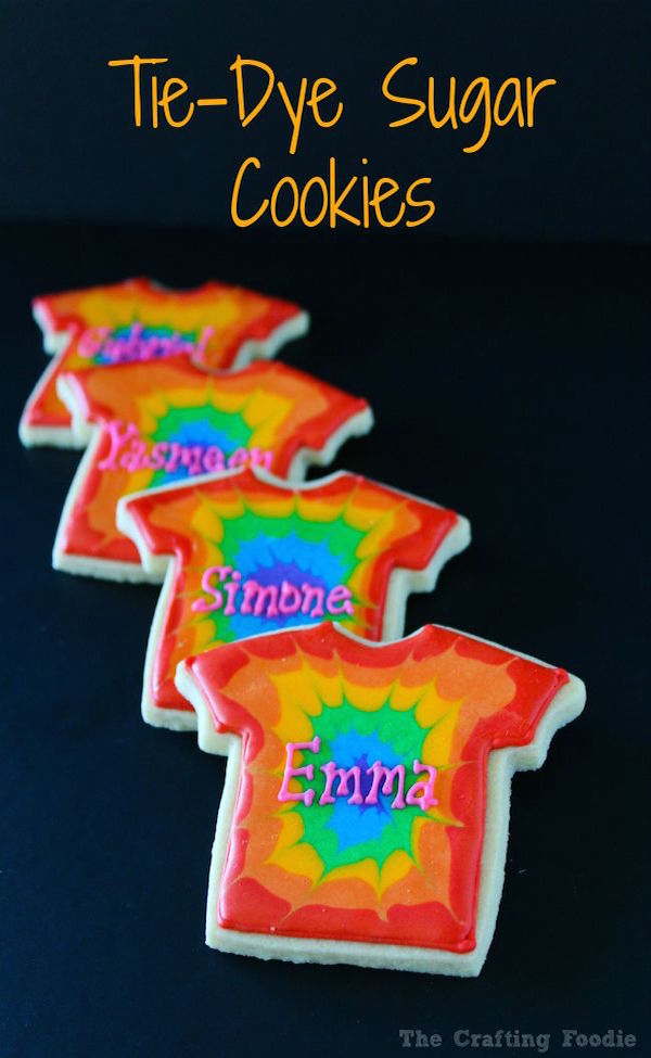 tie-dye sugar cookies