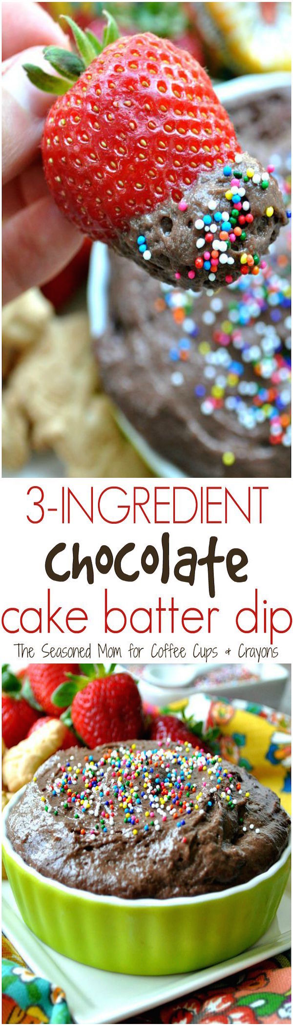 3-ingredient cake batter dip