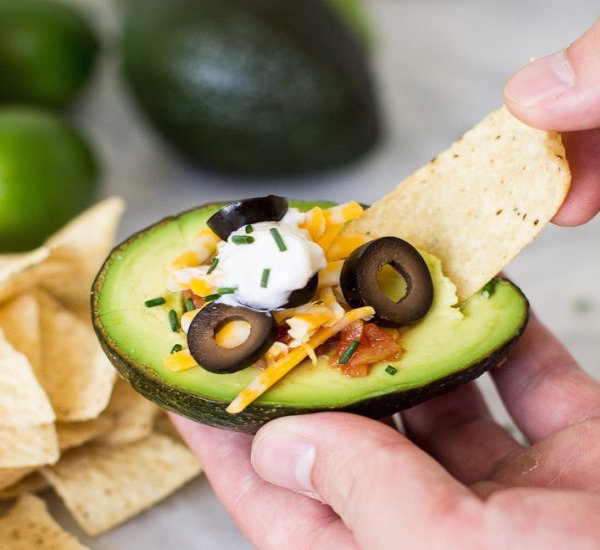 avocado stuffed 7-layered dip