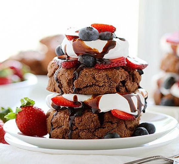 chocolate strawberry shortcake