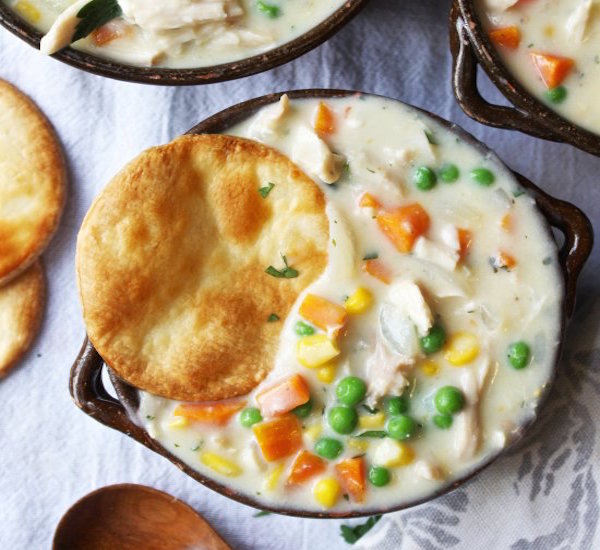 easy chicken pot pie soup