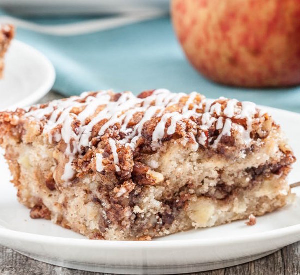 one bowl apple streusal coffee cake