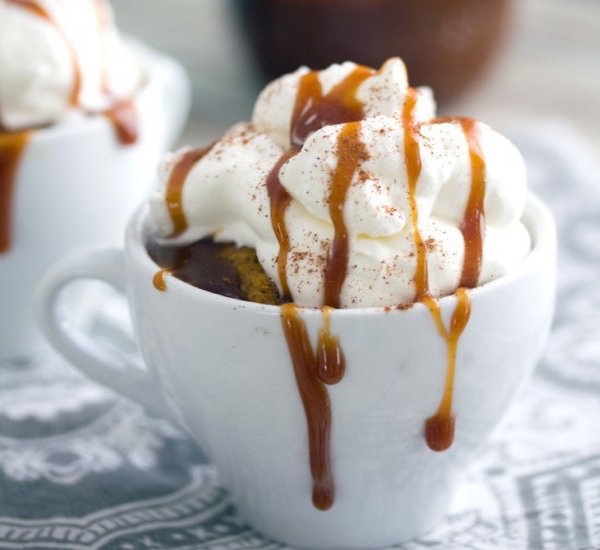 pumpkin spice latte mug cake