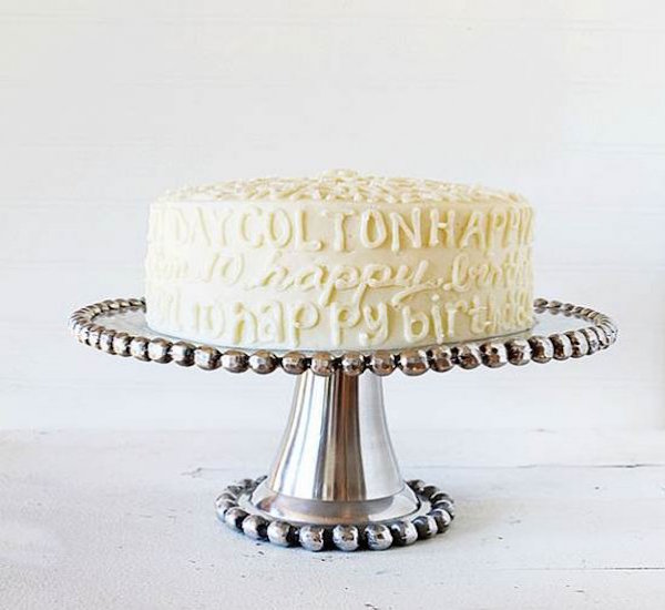 typography cake