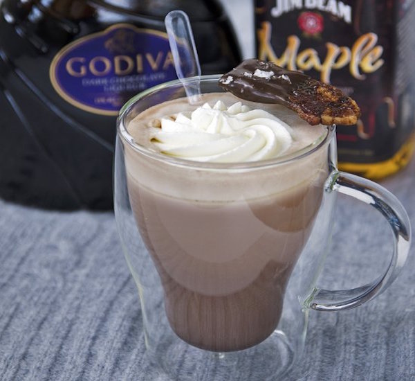 double chocolate maple hot cocoa